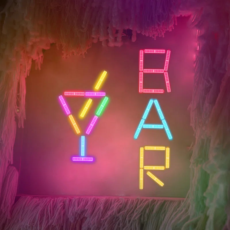 RGB Novelty Lighting, Adjustable Wireless Valentine RGB Mood Lights for Party, Bar