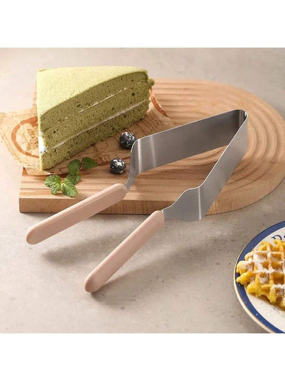 1Pc-Professional Stainless Steel Cake Slicertriangle Cutter & Separator for Perfectslices, Ldeal for Desserts, Birthday Parties,Pizza & Cheesecakes