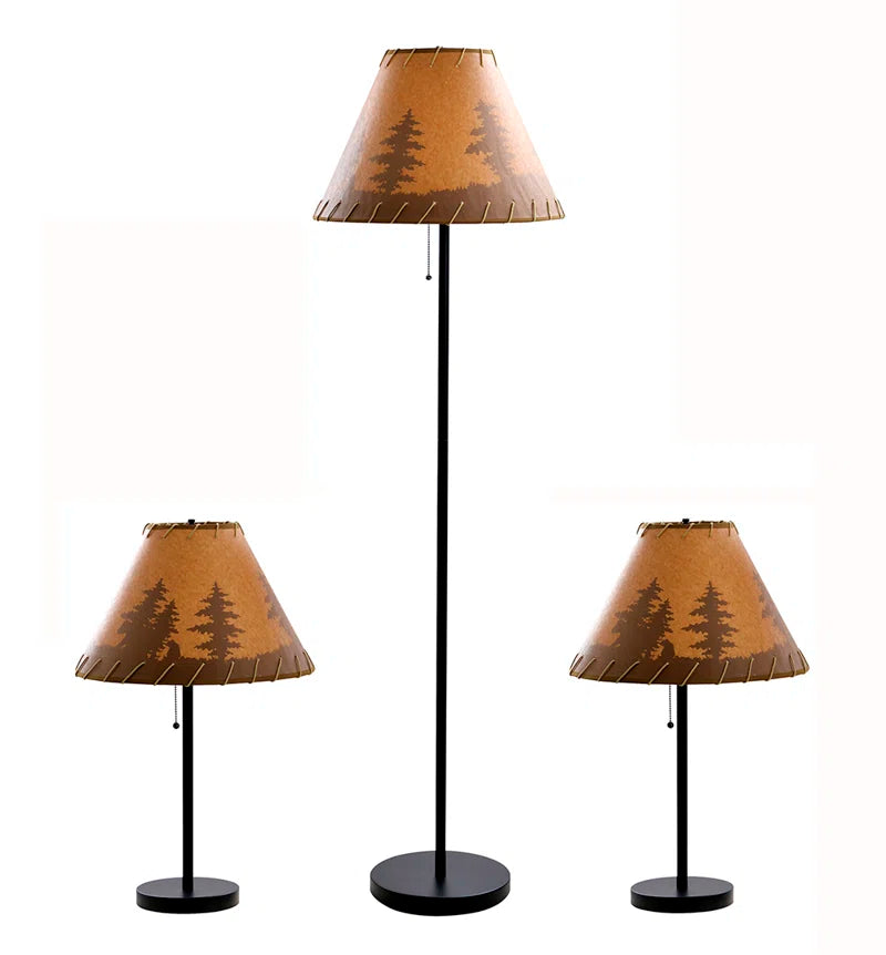 Elsea Lodge Table & Floor Lamp Set