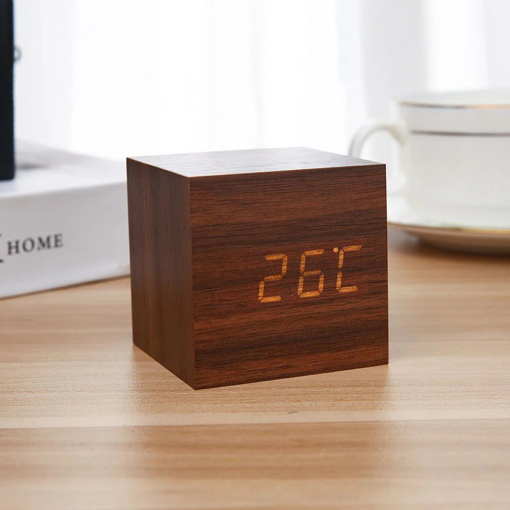 Minimalist Wooden Table Clock