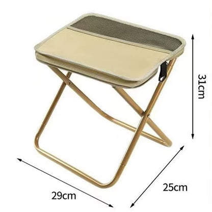 Outdoor Backpack Folding Stool Portable Easy Camping Equipment Satchel Stool Sports Folding Chair Clutch Bag