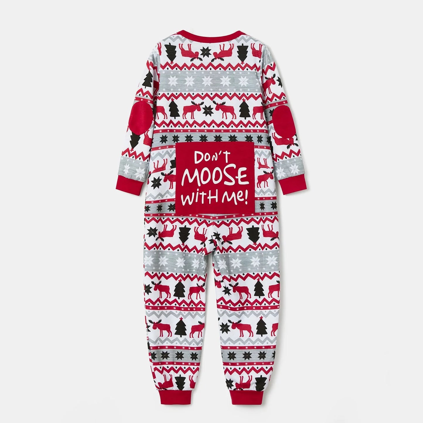 Christmas Pajamas Allover Print One-Piece Pjs for Kids Girls Boys Family Matching Outfits with Hat, Red, 2 Years