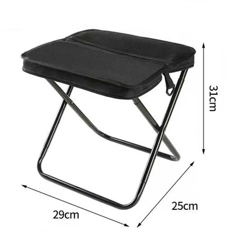 Outdoor Backpack Folding Stool Portable Easy Camping Equipment Satchel Stool Sports Folding Chair Clutch Bag
