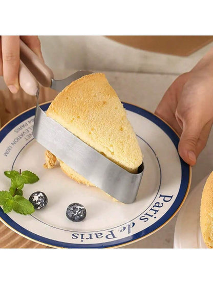 1Pc-Professional Stainless Steel Cake Slicertriangle Cutter & Separator for Perfectslices, Ldeal for Desserts, Birthday Parties,Pizza & Cheesecakes