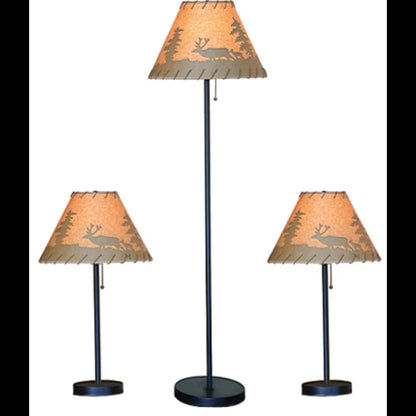Elsea Lodge Table & Floor Lamp Set
