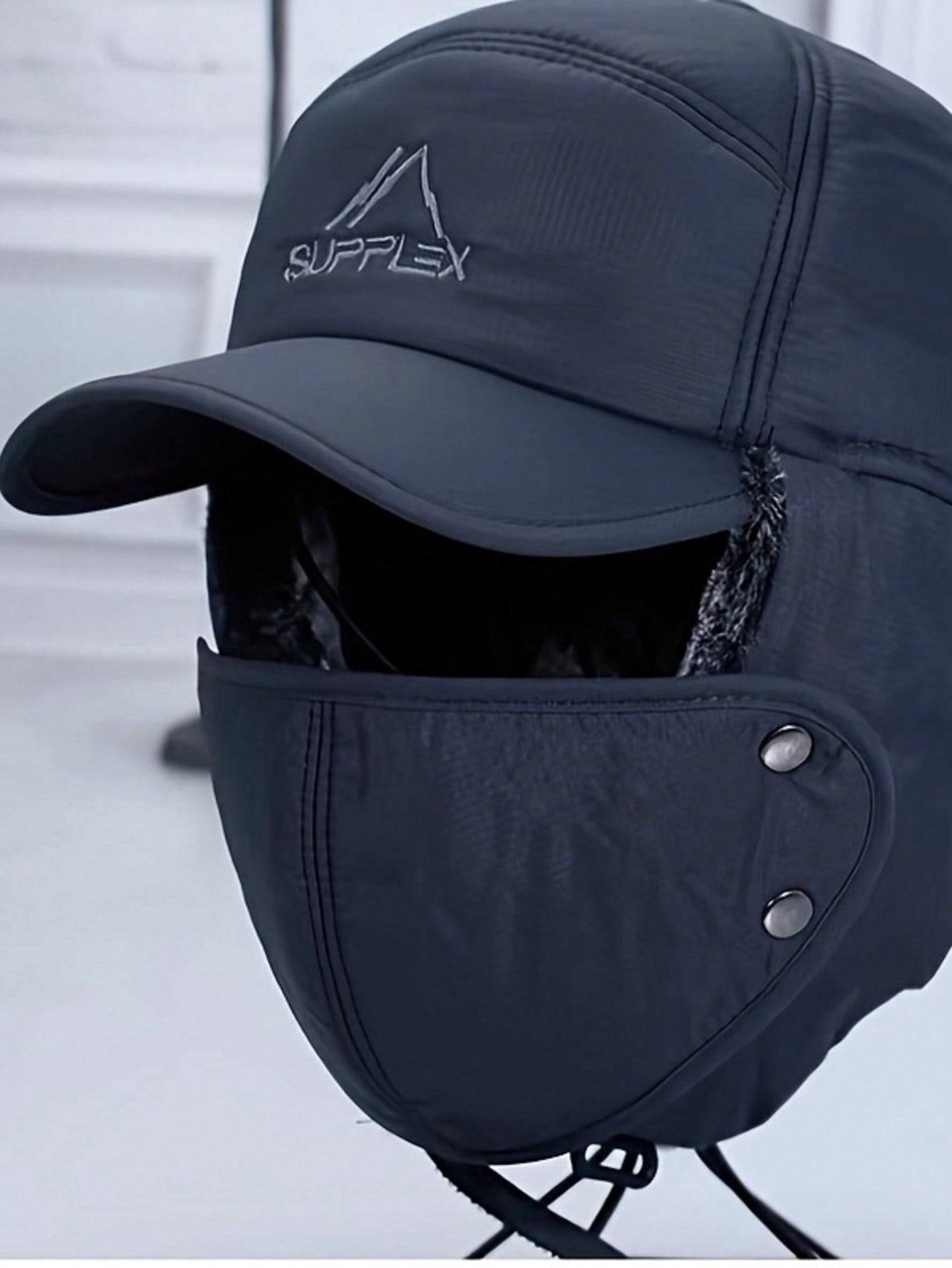 Winter New Fashion Hats Men'S Outdoor Travel Riding Cold Mask Lei Feng Hat plus Velvet Padded Warm Ear Protection Hat Northeast.