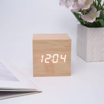 Minimalist Wooden Table Clock