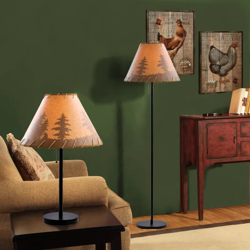 Elsea Lodge Table & Floor Lamp Set