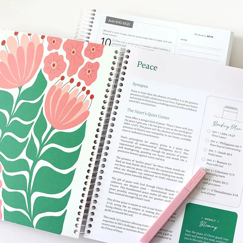 The Bible in a Year: a 52-Week Study through Gods Word - Spiral Bible Study Guide 52-Week Women'S Bible Study Plan