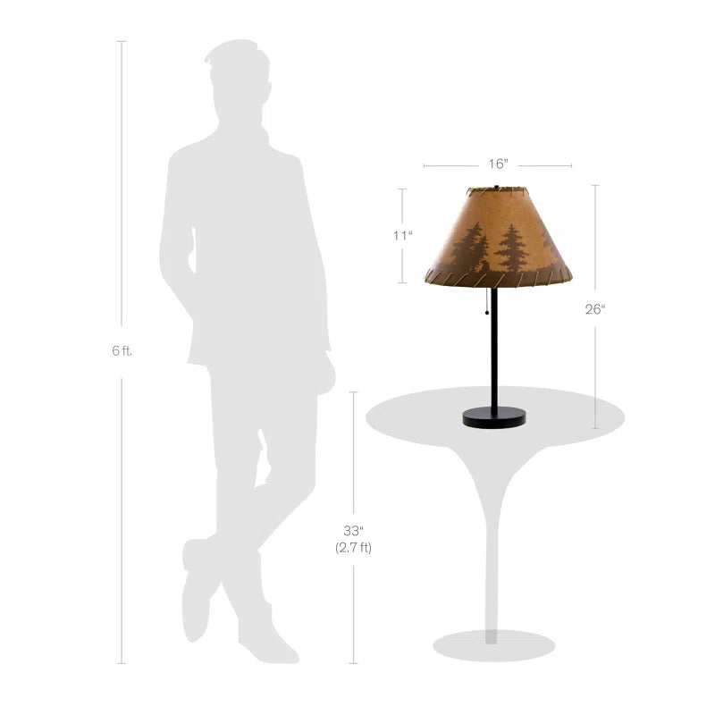 Elsea Lodge Table & Floor Lamp Set