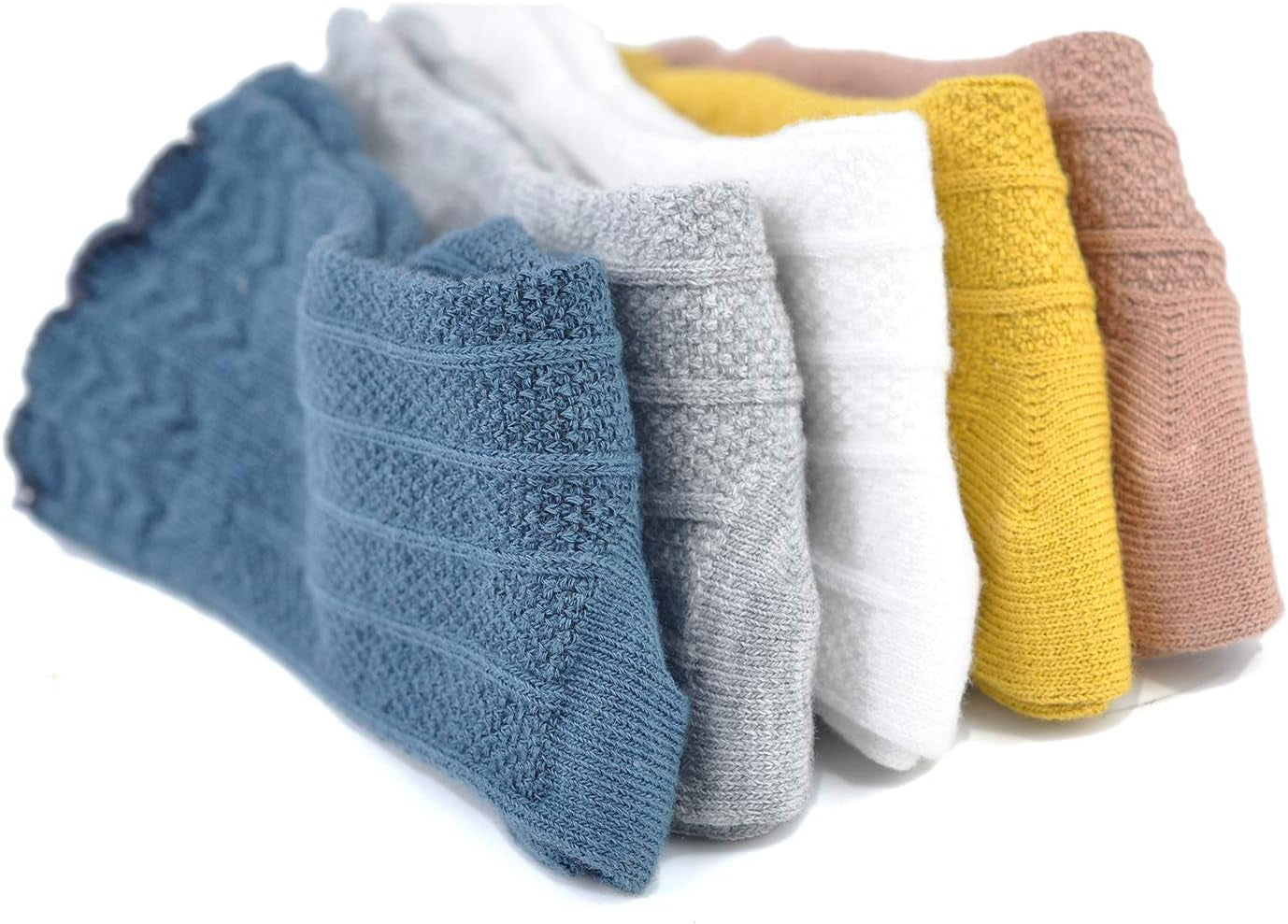 Baby Girls Boys Uniform Knee High Socks Tube Ruffled Stockings Infants and Toddlers (Pack of 3/5)