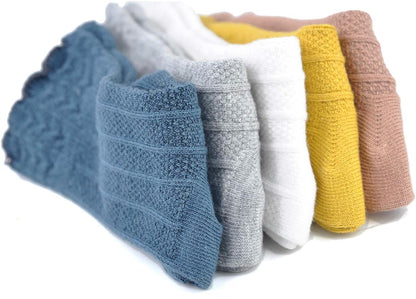 Baby Girls Boys Uniform Knee High Socks Tube Ruffled Stockings Infants and Toddlers (Pack of 3/5)