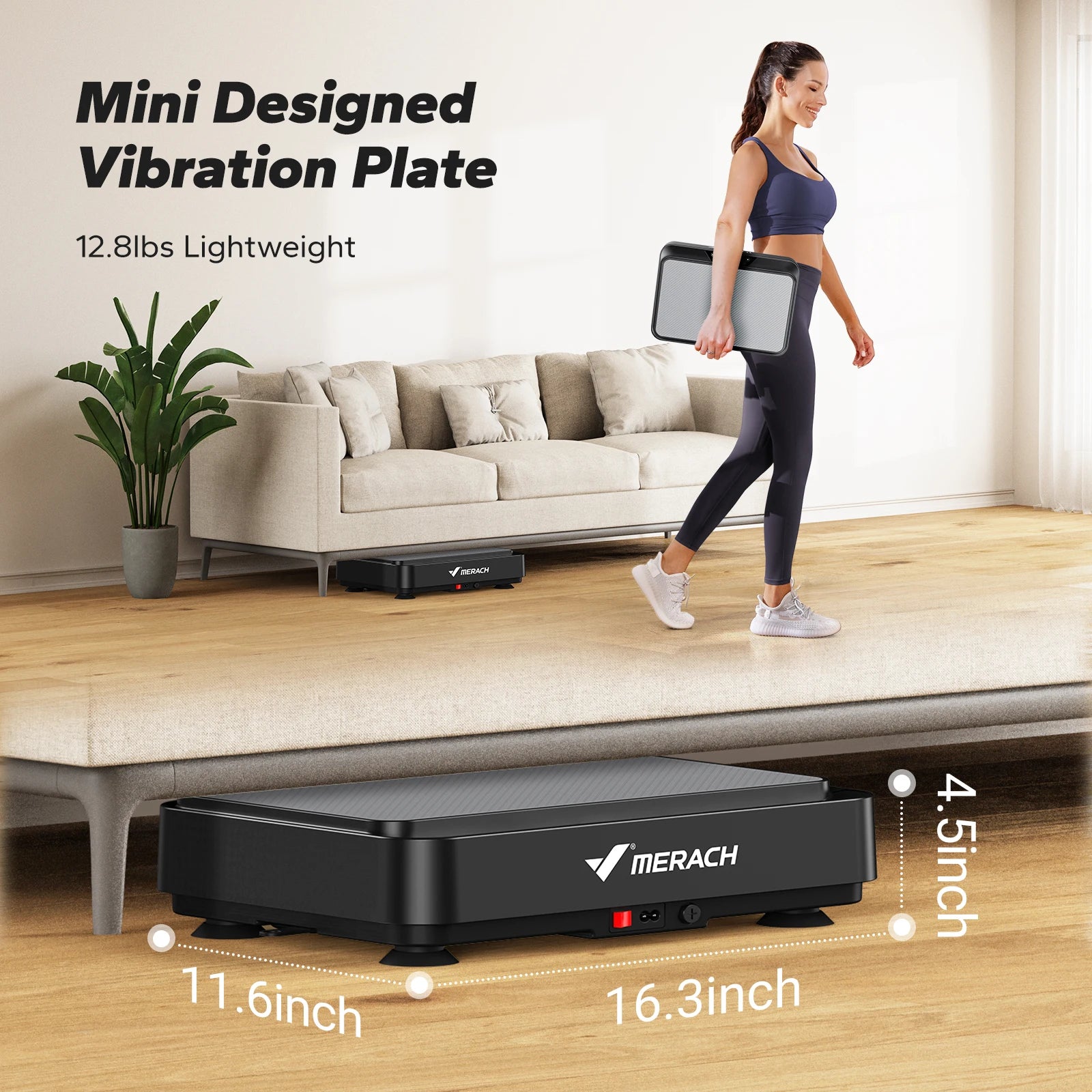 Vibration Plate Exercise Machine Vibration Plate for Lymphatic Drainage Relieve Pain Help Sleep Fat Burning Weight Loss