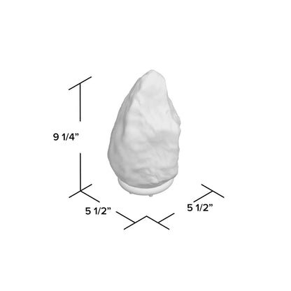 Himalayan Glow Crystal Salt Lamp with Neem Wooden Base, 5-7 LBS