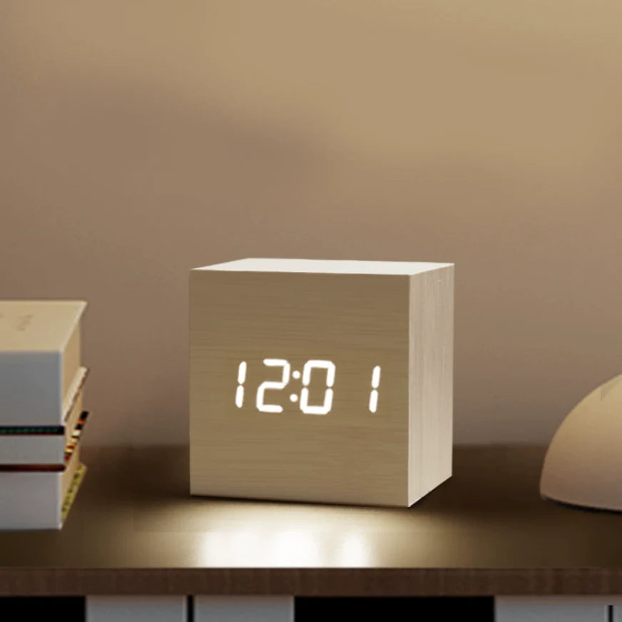 Minimalist Wooden Table Clock