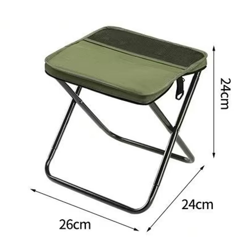 Outdoor Backpack Folding Stool Portable Easy Camping Equipment Satchel Stool Sports Folding Chair Clutch Bag