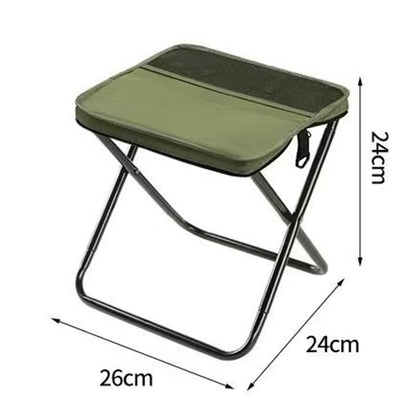 Outdoor Backpack Folding Stool Portable Easy Camping Equipment Satchel Stool Sports Folding Chair Clutch Bag