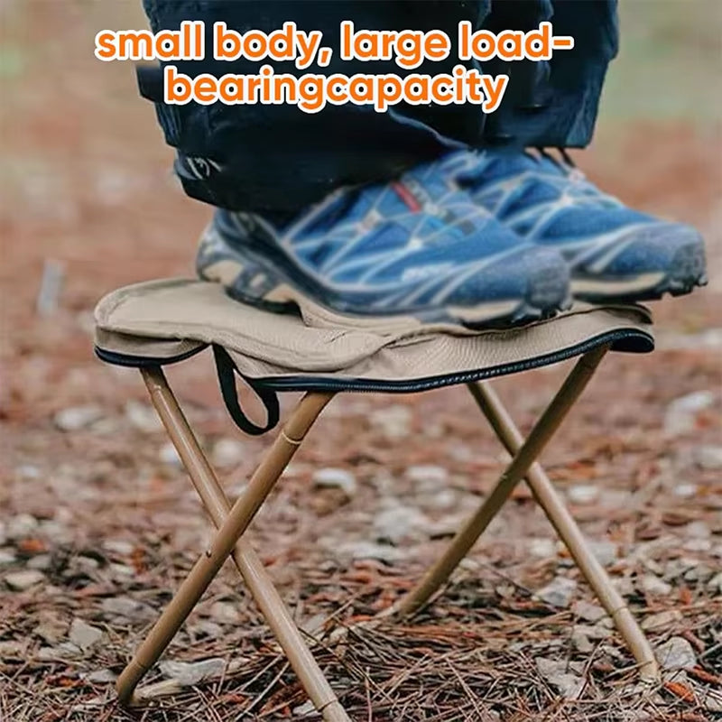 Outdoor Backpack Folding Stool Portable Easy Camping Equipment Satchel Stool Sports Folding Chair Clutch Bag