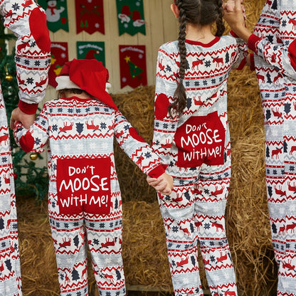 Christmas Pajamas Allover Print One-Piece Pjs for Kids Girls Boys Family Matching Outfits with Hat, Red, 2 Years