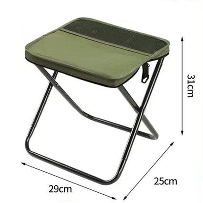 Outdoor Backpack Folding Stool Portable Easy Camping Equipment Satchel Stool Sports Folding Chair Clutch Bag