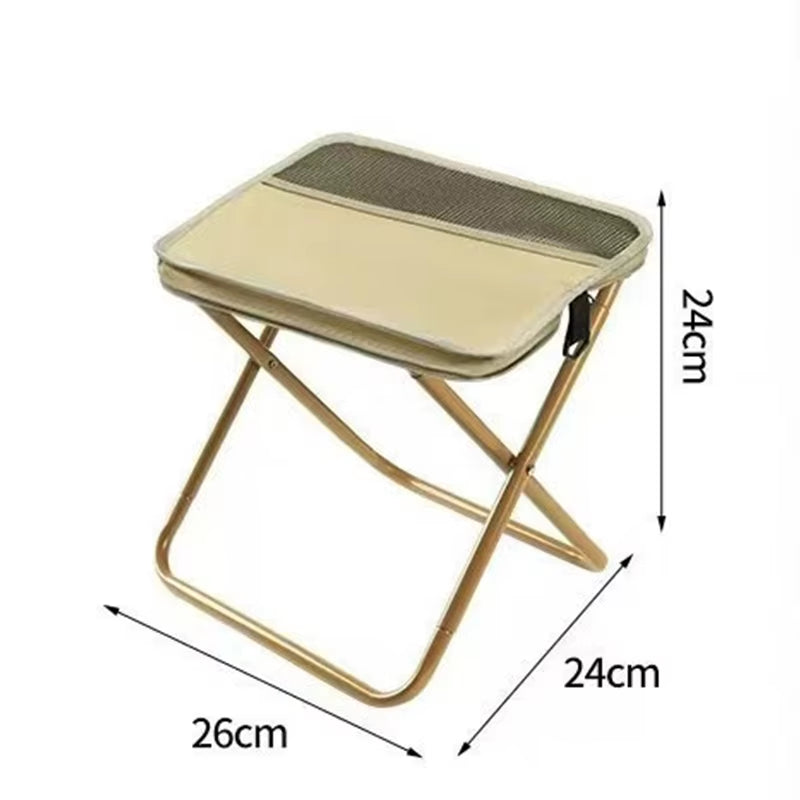 Outdoor Backpack Folding Stool Portable Easy Camping Equipment Satchel Stool Sports Folding Chair Clutch Bag