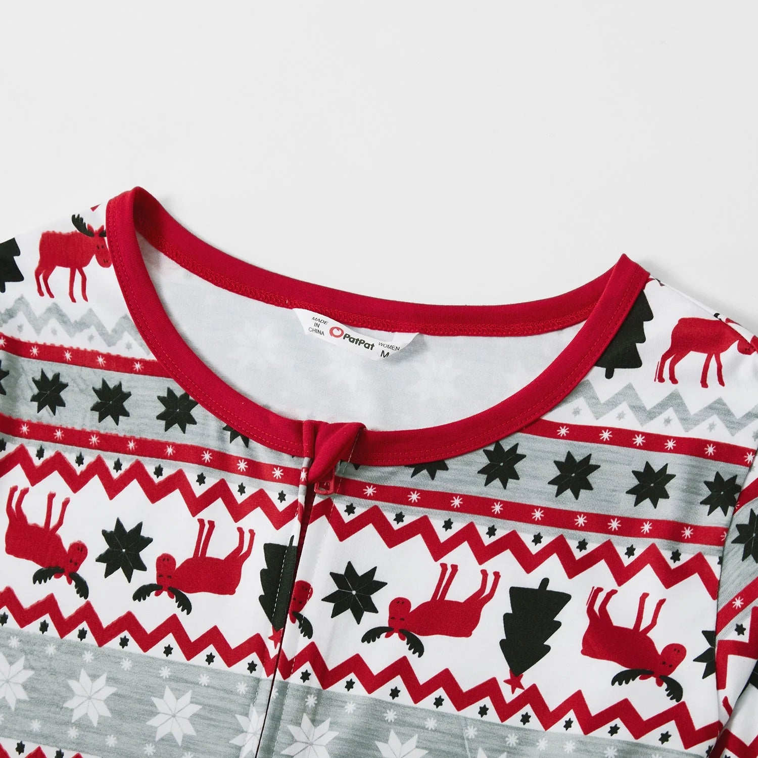 Christmas Pajamas Allover Print One-Piece Pjs for Kids Girls Boys Family Matching Outfits with Hat, Red, 2 Years