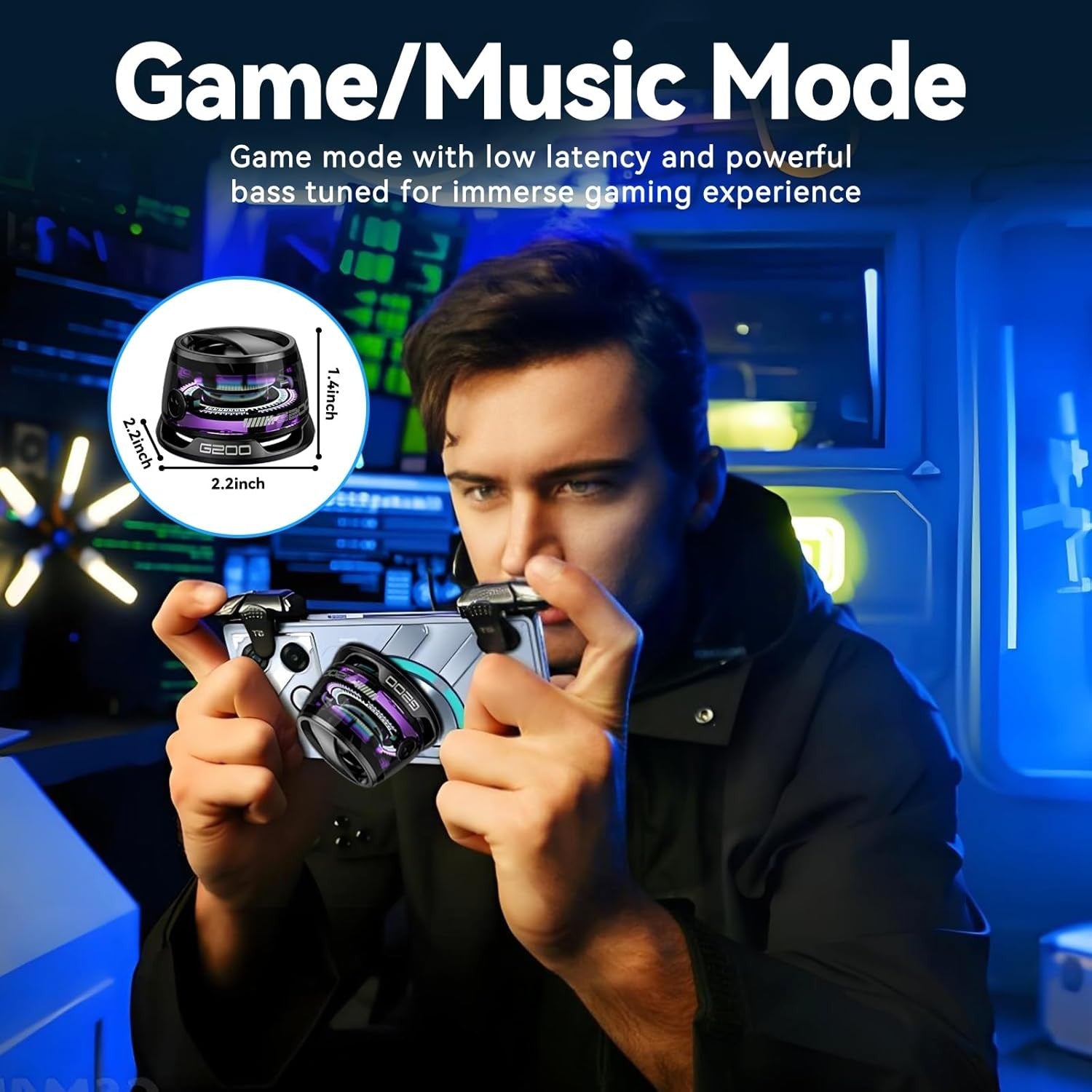 Magnetic Portable Bluetooth Speaker G200 Mini Sound 5.3 Bluetooth Phone Holder